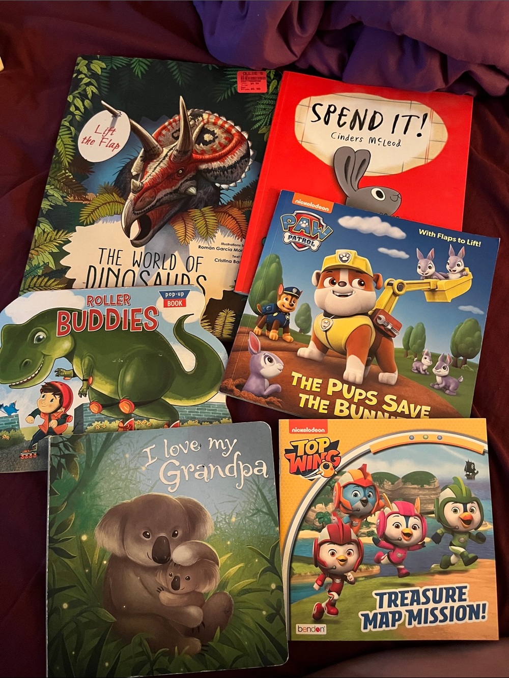 Kids book bundle- pop up books, world of dinosaurs book, and others